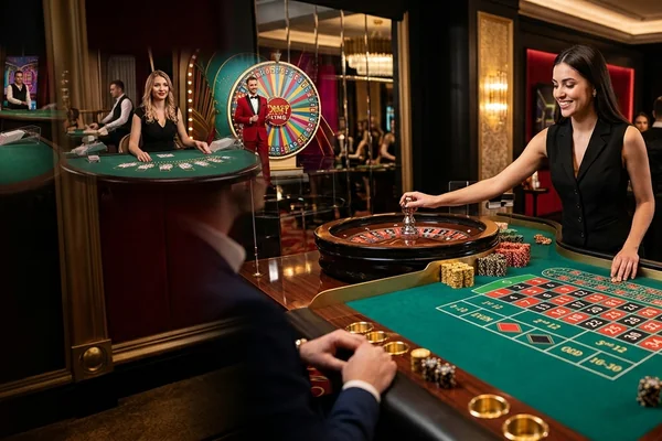 Dealer de cassino ao vivo da lucky bet, com jogos emocionantes e bônus exclusivos