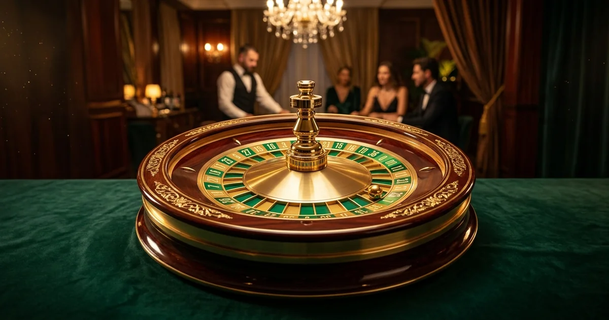 Crupiê brasileiro sorridente em uma mesa de roleta ao vivo, interagindo com jogadores, representando a experiência autêntica da Lucky Bet