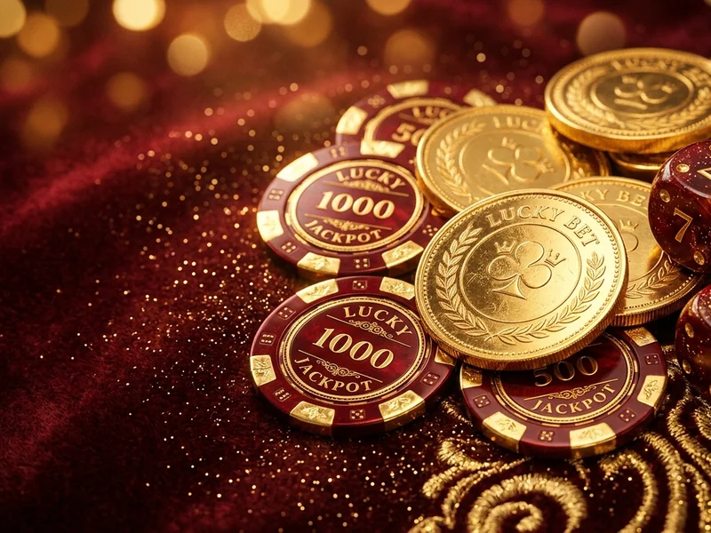 Banner promocional do lucky bet com bônus de registro e elementos de jogos de cassino.